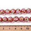 Handmade Foil Glass Beads Strands FOIL-N033-04E-4