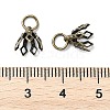Flower Rack Plating Brass Filigree Bead Cap Bails LS-KK-L102-27AB-3