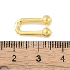 Rack Plating Brass U Shape Links Buckle for Dress Lingria Bikini Swimming Wear Accessories KK-A224-24B-G-3