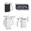 Unicraftale 2Pcs 2 Colors Aluminum Alloy Portable Ashtray with Lid AJEW-UN0001-29-5