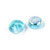 Baking Paint Electroplate Transparent Glass Beads EGLA-Q141-01A-A08-2