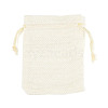 Polyester Imitation Burlap Packing Pouches Drawstring Bags ABAG-R005-9x12-13-1