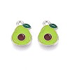 Fruit Alloy Enamel Charms PALLOY-S058-01P-26-2