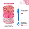 3 Rolls Polyester Chenille Wool Yarn OCOR-MB0001-06B-4