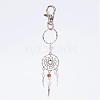 Woven Net/Web with Feather Alloy Keychain KEYC-JKC00113-2