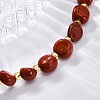 Natural Red Jasper Beaded Bracelets for Women G-P563-07P-10-2