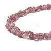 Natural Madagascar Rose Quartz Beads Strands X-G-P497-01A-02-3