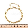 304 Stainless Steel Link Chain Bracelets for Women BJEW-A161-01C-G-3
