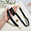 1Pc Black PU Imitation Leather Adjustable Bag Straps AJEW-CL0002-19KCG-3