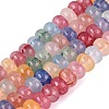 Imitation Jade Crackle Glass Beads Strands GLAA-Q108-05A-A01-1