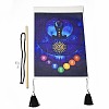 Chakra Cloth Wall Hanging Tapestry HJEW-M003-01B-4