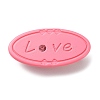 Oval with Word Love Resin Alligator Hair Clips LS-PHAR-D015-01C-1