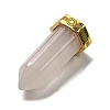 Natural Rose Quartz Pointed Pendants STAS-K273-03G-01-2