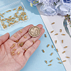 100Pcs Brass Cord Ends KK-ME0004-93-3