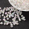 Bicone AB Color Plated Eco-Friendly Transparent Acrylic Beads LS-X-TACR-A003-5mm-22-1