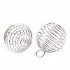 Non-Tarnish 304 Stainless Steel Wire Pendants STAS-ZX013-22-25mm-P-2