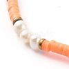 Polymer Clay Heishi Beaded Stretch Bracelets Sets BJEW-JB06145-3