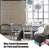 Woolen Yarn Boho Tassel Wall Hanging Ornaments HJEW-WH0071-02-7