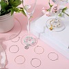 SUNNYCLUE 120Pcs 2 Style 316 Surgical Stainless Steel Wine Glass Charms Rings STAS-SC0007-23-4