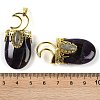 Natural Amethyst Pendants G-L524-17G-07-3