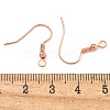 Brass Earring Hooks KK-Q362-RG-NF-3