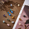 30Pcs Millefiori Glass Pendants PALLOY-PH01834-2
