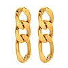 Iron Plating(IP) 304 Stainless Steel Stud Earrings EJEW-D095-23G-2