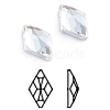 Glass Rhinestone Cabochons RGLA-L025-D02-001-1