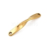 Ion Plating(IP) 202 Stainless Steel Twist Connector Charms STAS-Q336-13B-G-2