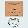 304 Stainless Steel Rotating Cuff Rings FS-WG14209-06-1