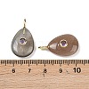 Natural Black Moonstone Pendants G-H322-01G-08-3