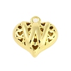 Hollow Brass Pendants for Valentine's Day KK-M289-03W-G-1