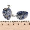 Natural Blue Spot Jasper Pendants G-B127-01P-01-4