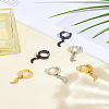 6Pcs 3 Colors 304 Stailess Steel Hoop Earrings EJEW-LP0007-061-1