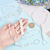 SUNNYCLUE 4Pcs 2 Style Stretch Anklets with Crystal Rhinestone Starfish AJEW-SC0001-40-3