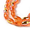 AB Color Plated Transparent Electroplate Beads Strands EGLA-H104-05B-3