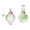 50Pcs Transparent Spray Painted Glass Pendants GLAA-CJ0002-03-2