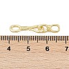 Brass Fold Over Clasps KK-Z094-02G-3