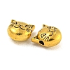 Tibetan Style Alloy Kitten Beads TIBEP-GC178-AG-RS-2
