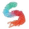 Transparent Painted Glass Beads Strands DGLA-A034-T6mm-A11-1