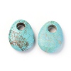 Natural Howlite Pendants TURQ-L031-027-2