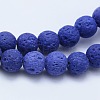 Natural Lava Rock Beads Strands G-F531-6mm-G12-3