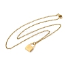 304 Stainless Steel Rolo Chain Pendant Necklaces NJEW-S444-01G-20-2