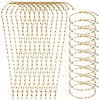 304 Stainless Steel Paperclip Chains Necklaces & Bracelet Jewelry Sets SJEW-SC0001-07G-7
