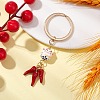 Porcelain & Alloy Enamel Keychain KEYC-JKC01156-05-2