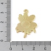 Golden Plated Alloy Eanaml Pendants PALLOY-S184-04G-E-3