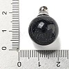 Synthetic Blue Goldstone Perfume Bottle Pendants G-K338-22P-10-3