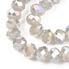 Electroplate Glass Beads Strands EGLA-A034-J6mm-B09-3