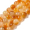 Natural Dyed White Jade Beads Strands G-M402-C04-23-1