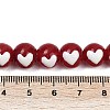 Round Handmade Lampwork Beads Strands LAMP-R004-01B-4